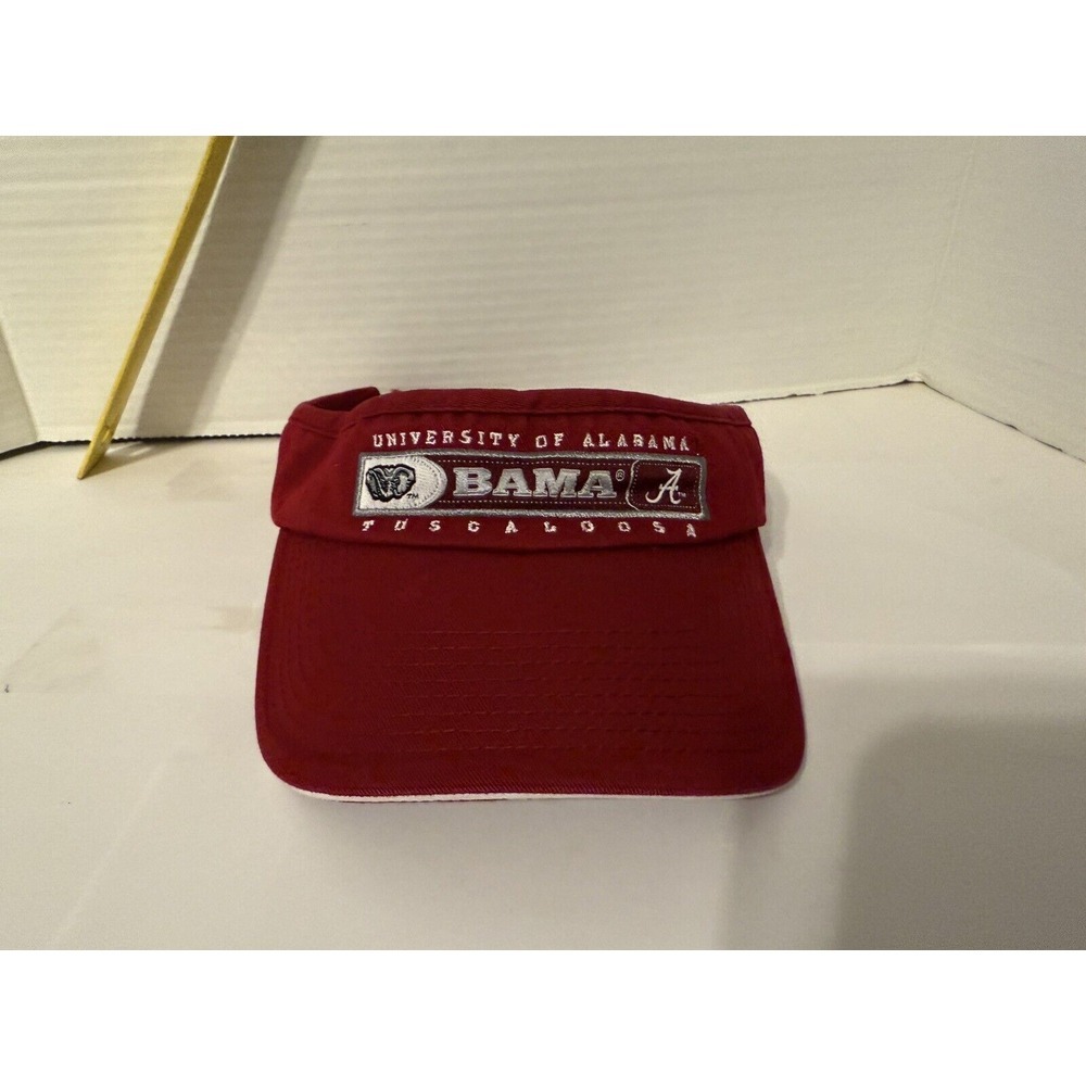 Alabama Crimson Tide Red Visor Hat NCAA Football Unisex Adult baseball sports